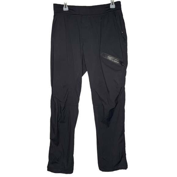 lululemon men's dance studio pants black pinstripe size large